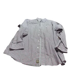 Ariat Mens Pink Stretch Western Long Sleeve Button Up! XL